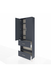 Arges Dolap 5 Raflı 2 Çekmeceli 2 Kapaklı 88x30x243 - S33M147V5A