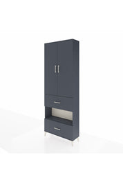 Arges Dolap 5 Raflı 2 Çekmeceli 2 Kapaklı 88x30x243 - S33M147V5A
