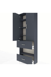 Arges Dolap 5 Raflı 2 Çekmeceli 2 Kapaklı 88x30x243 - S33M147V5A