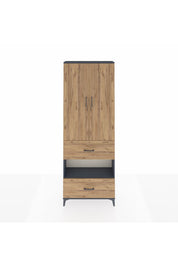 Arges Dolap 5 Raflı 2 Çekmeceli 2 Kapaklı 88x30x243 - S33M147V6A