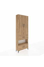 Arges Dolap 5 Raflı 2 Çekmeceli 2 Kapaklı 88x30x243 - S33M147V9A