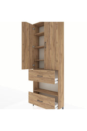 Arges Dolap 5 Raflı 2 Çekmeceli 2 Kapaklı 88x30x243 - S33M147V9A