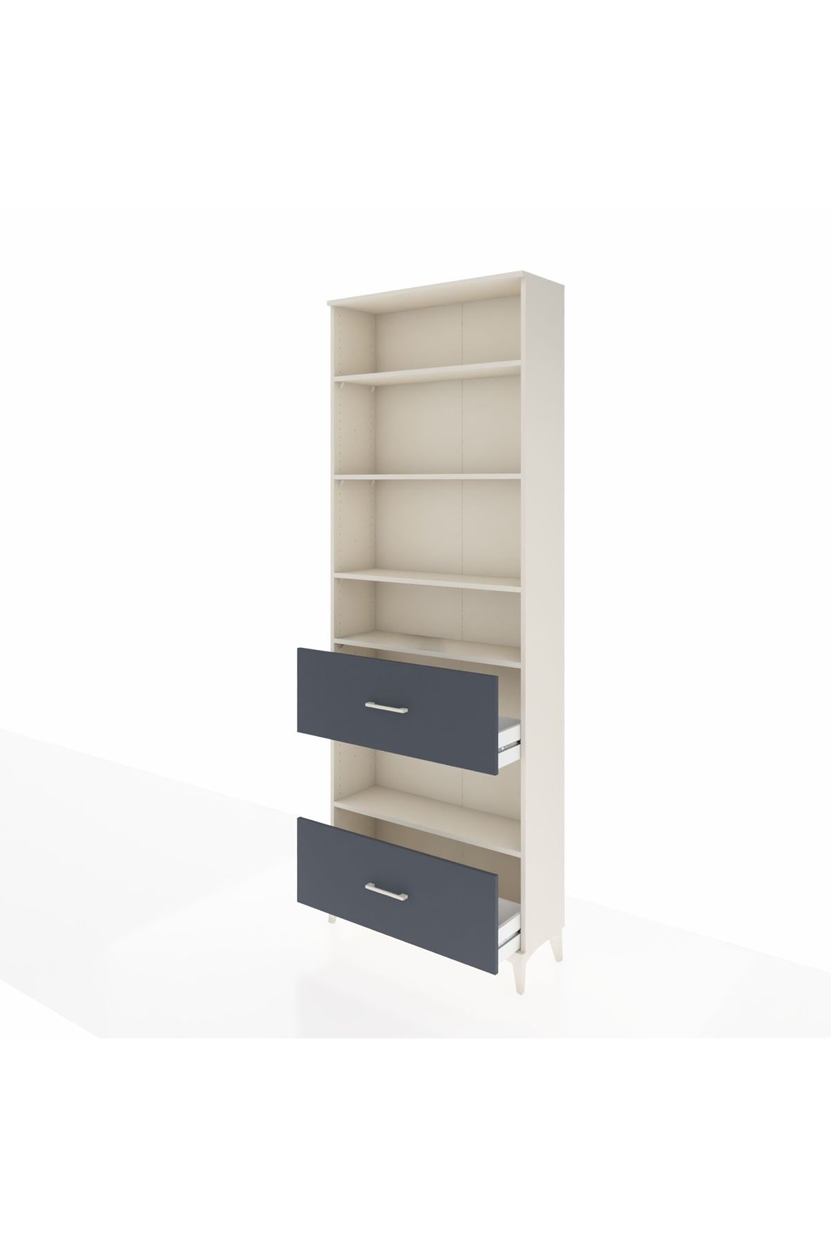 Arges Dolap 5 Raflı 2 Çekmeceli 88x30x243 - S33M148V2A