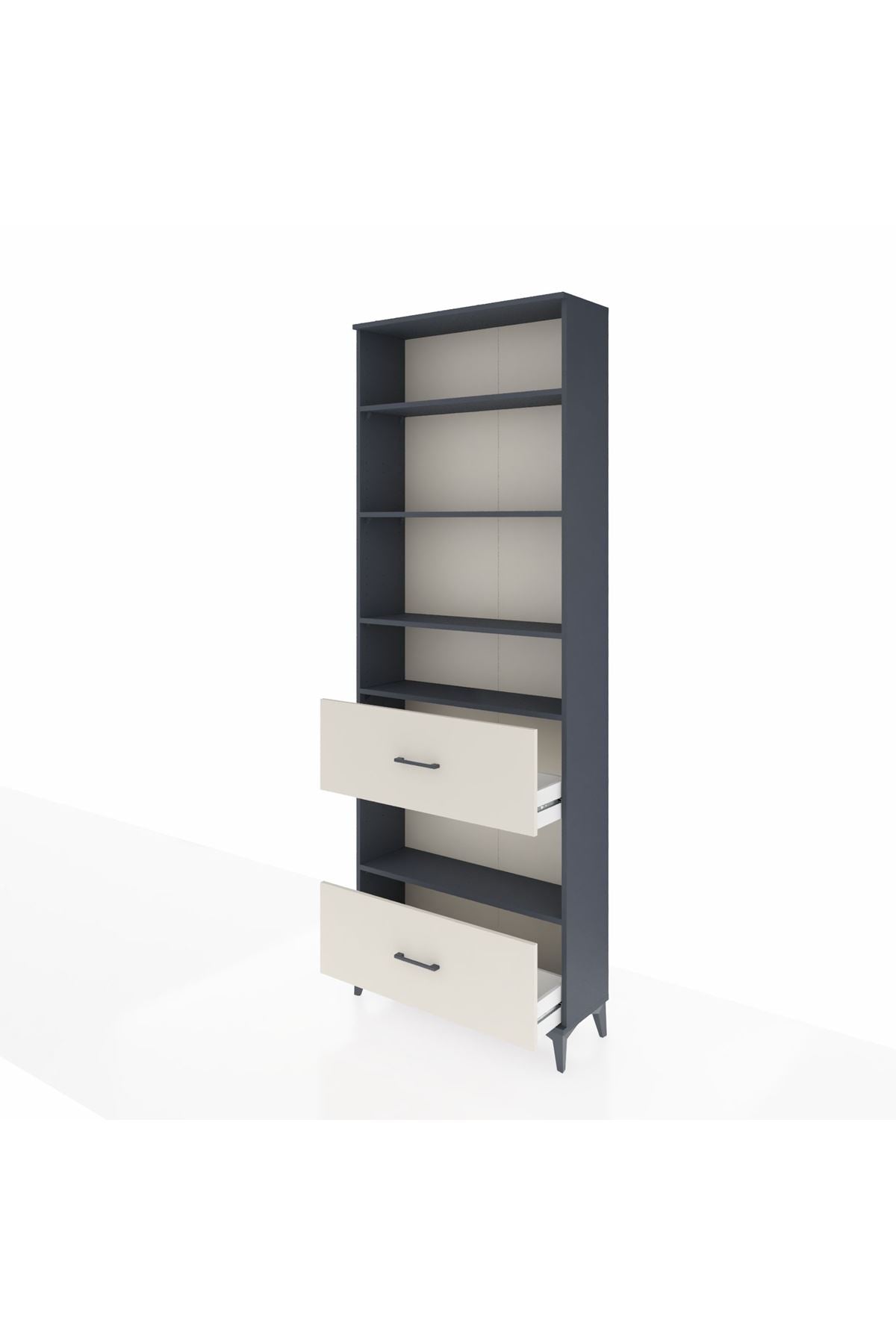Arges Dolap 5 Raflı 2 Çekmeceli 88x30x243 - S33M148V4A