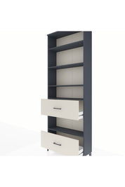 Arges Dolap 5 Raflı 2 Çekmeceli 88x30x243 - S33M148V4A