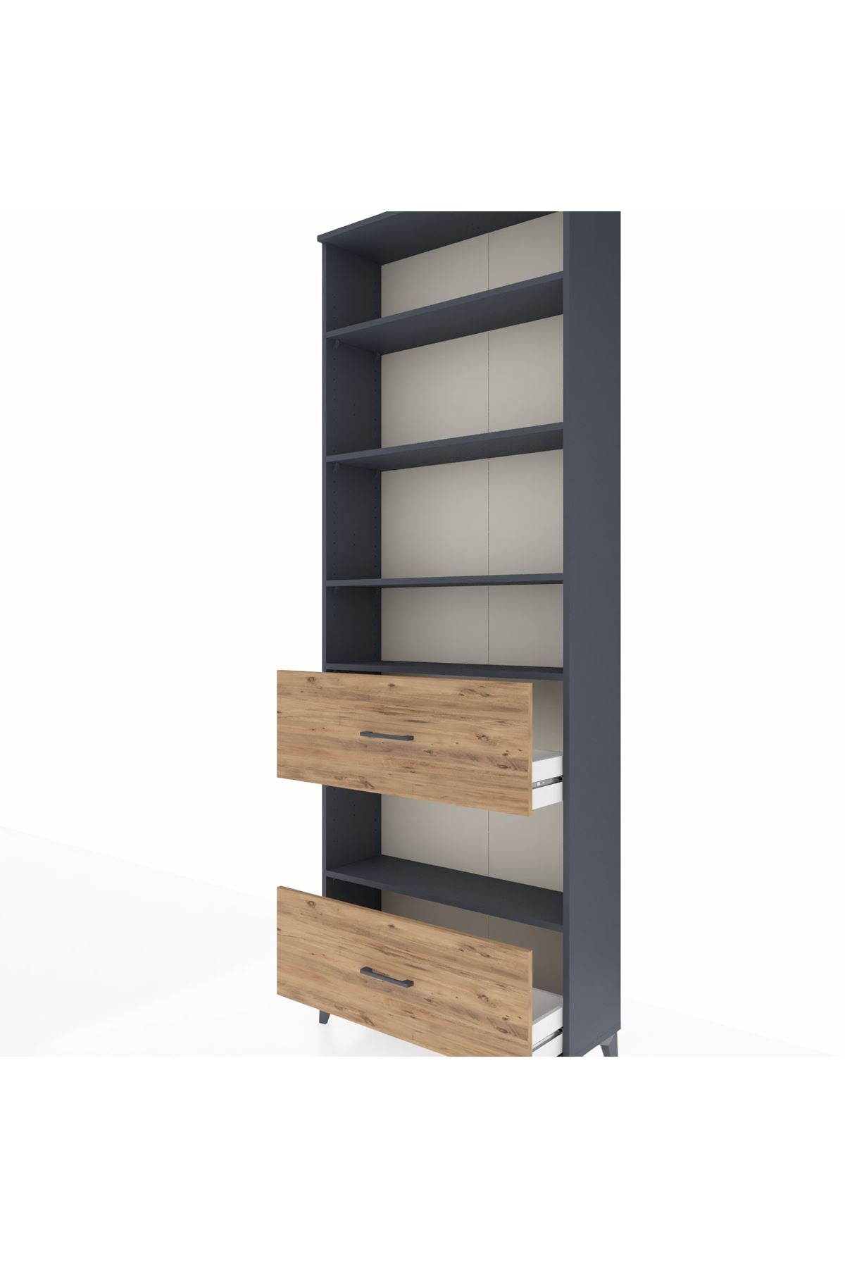 Arges Dolap 5 Raflı 2 Çekmeceli 88x30x243 - S33M148V6A