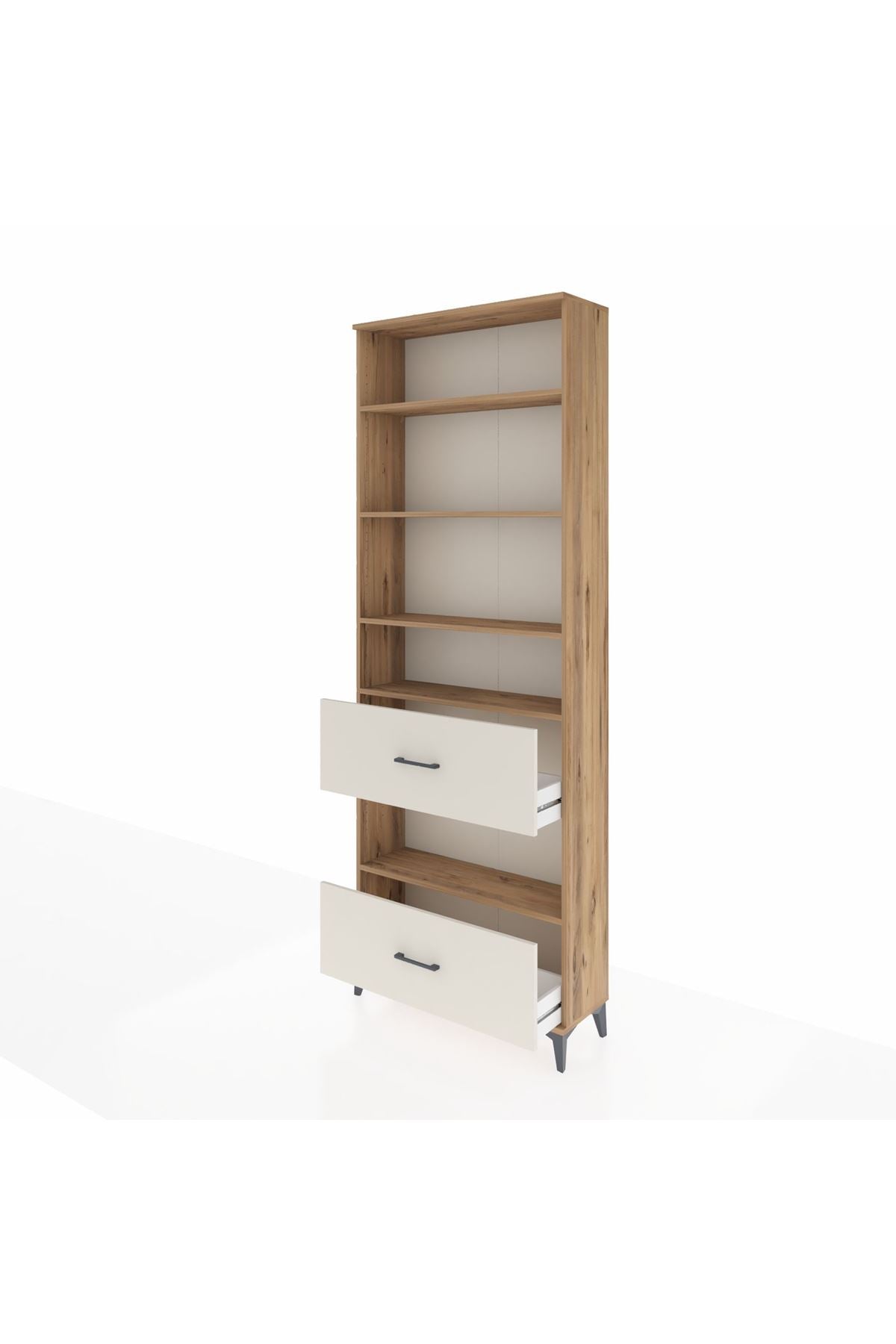 Arges Dolap 5 Raflı 2 Çekmeceli 88x30x243 - S33M148V7A