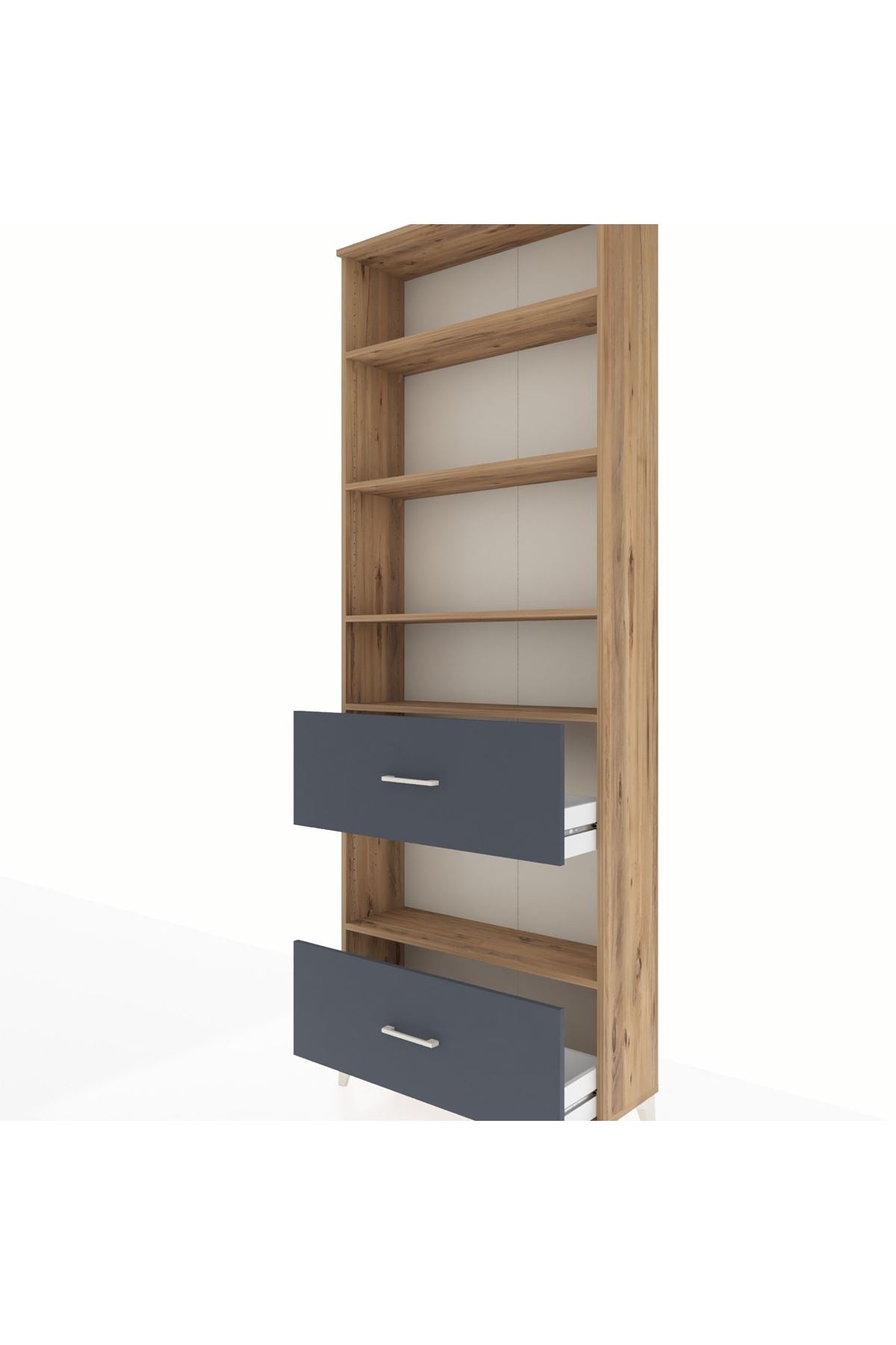 Arges Dolap 5 Raflı 2 Çekmeceli 88x30x243 - S33M148V8A