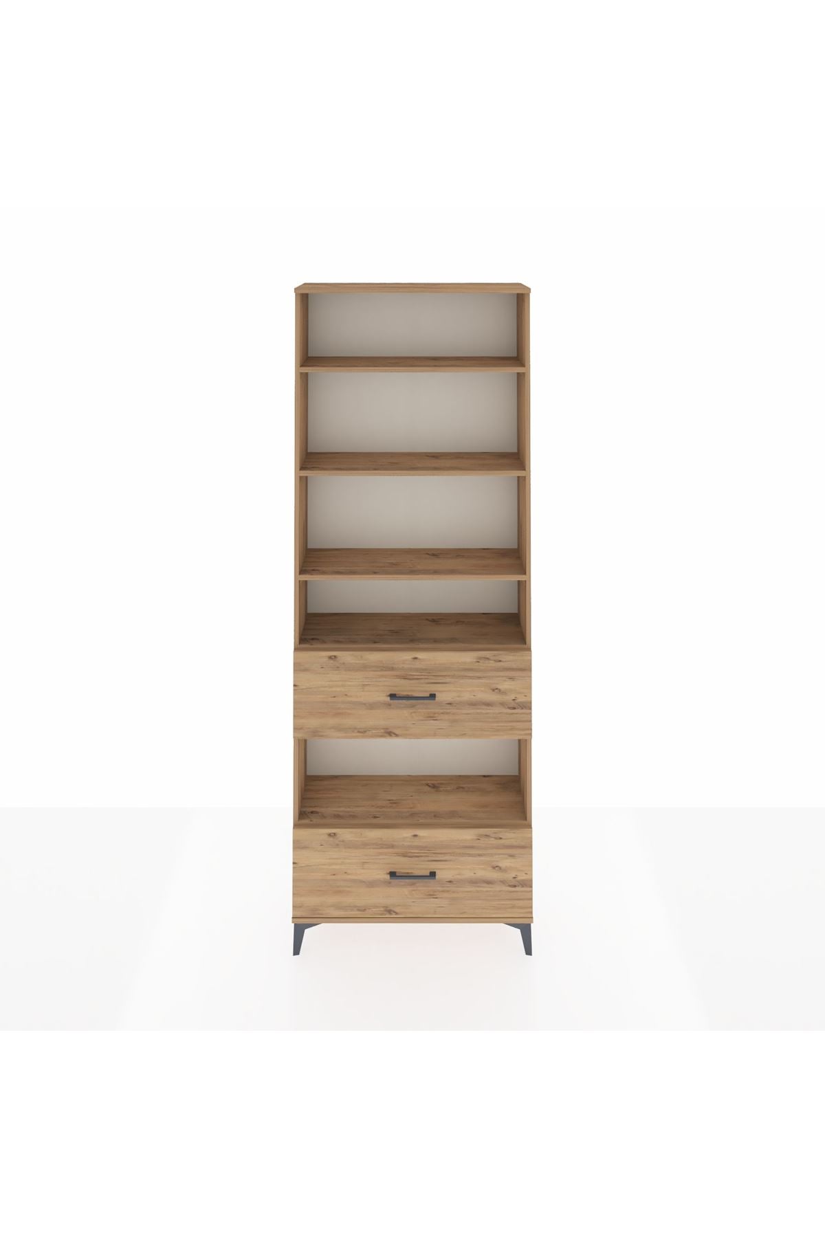 Arges Dolap 5 Raflı 2 Çekmeceli 88x30x243 - S33M148V9A