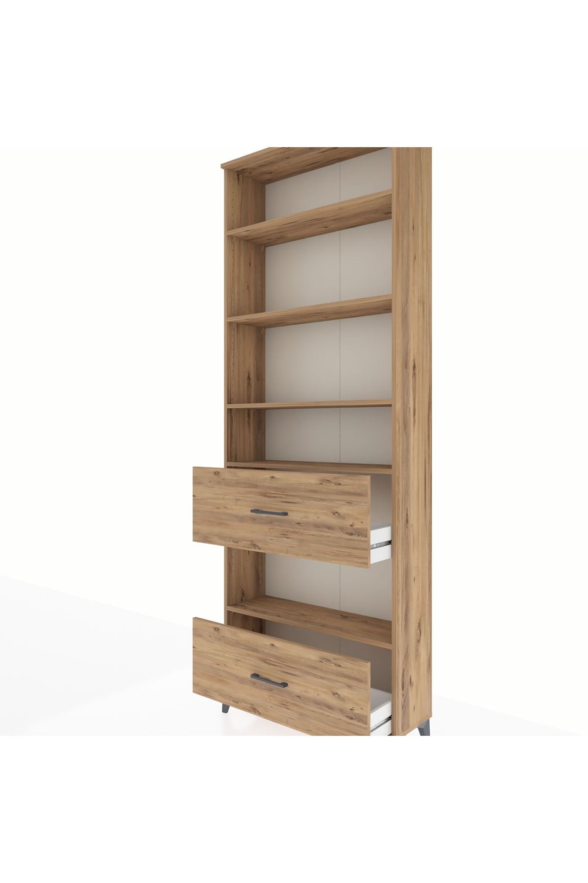 Arges Dolap 5 Raflı 2 Çekmeceli 88x30x243 - S33M148V9A