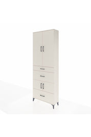 Arges Dolap 4 Raflı 3 Çekmeceli 4 Kapaklı 88x30x243 - S33M149V1A