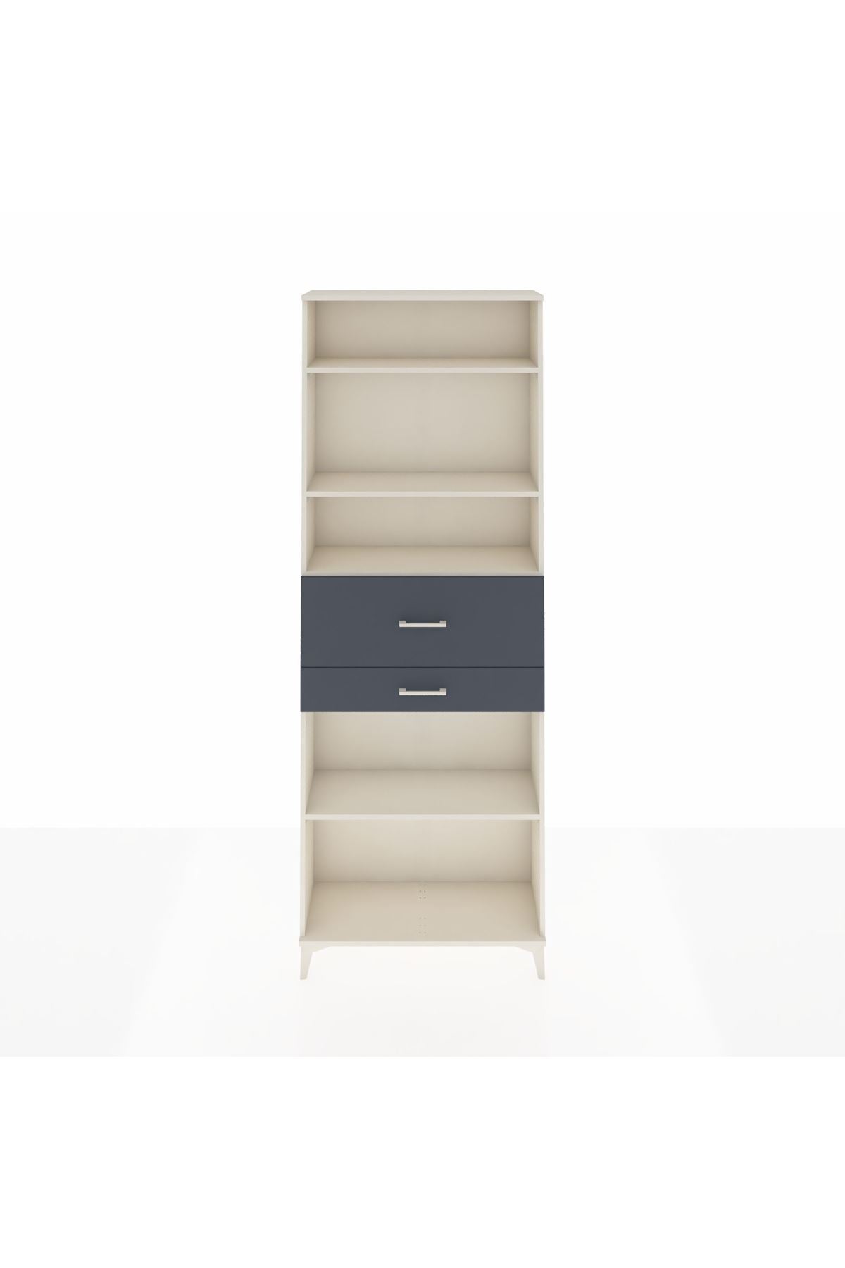 Arges Dolap 4 Raflı 2 Çekmeceli 88x30x243 - S33M112V2A