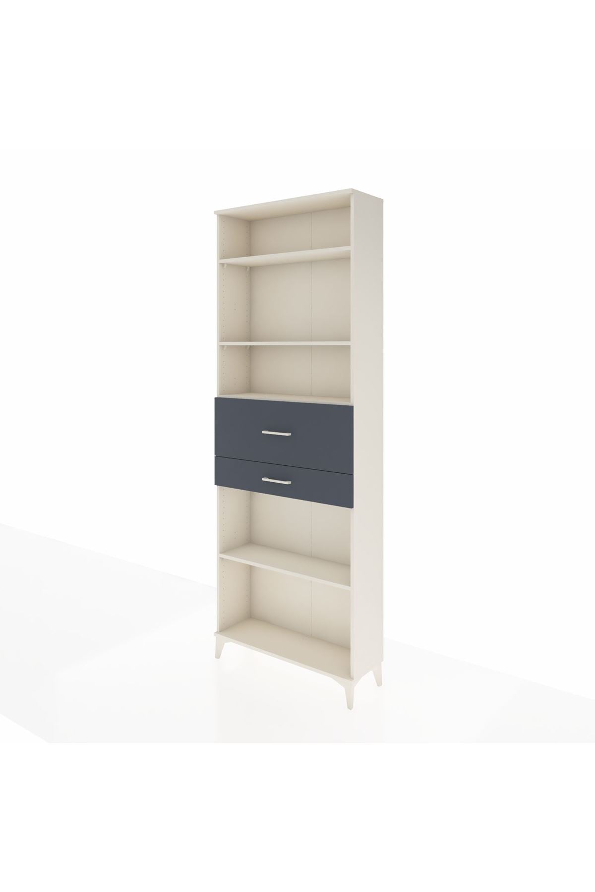 Arges Dolap 4 Raflı 2 Çekmeceli 88x30x243 - S33M112V2A