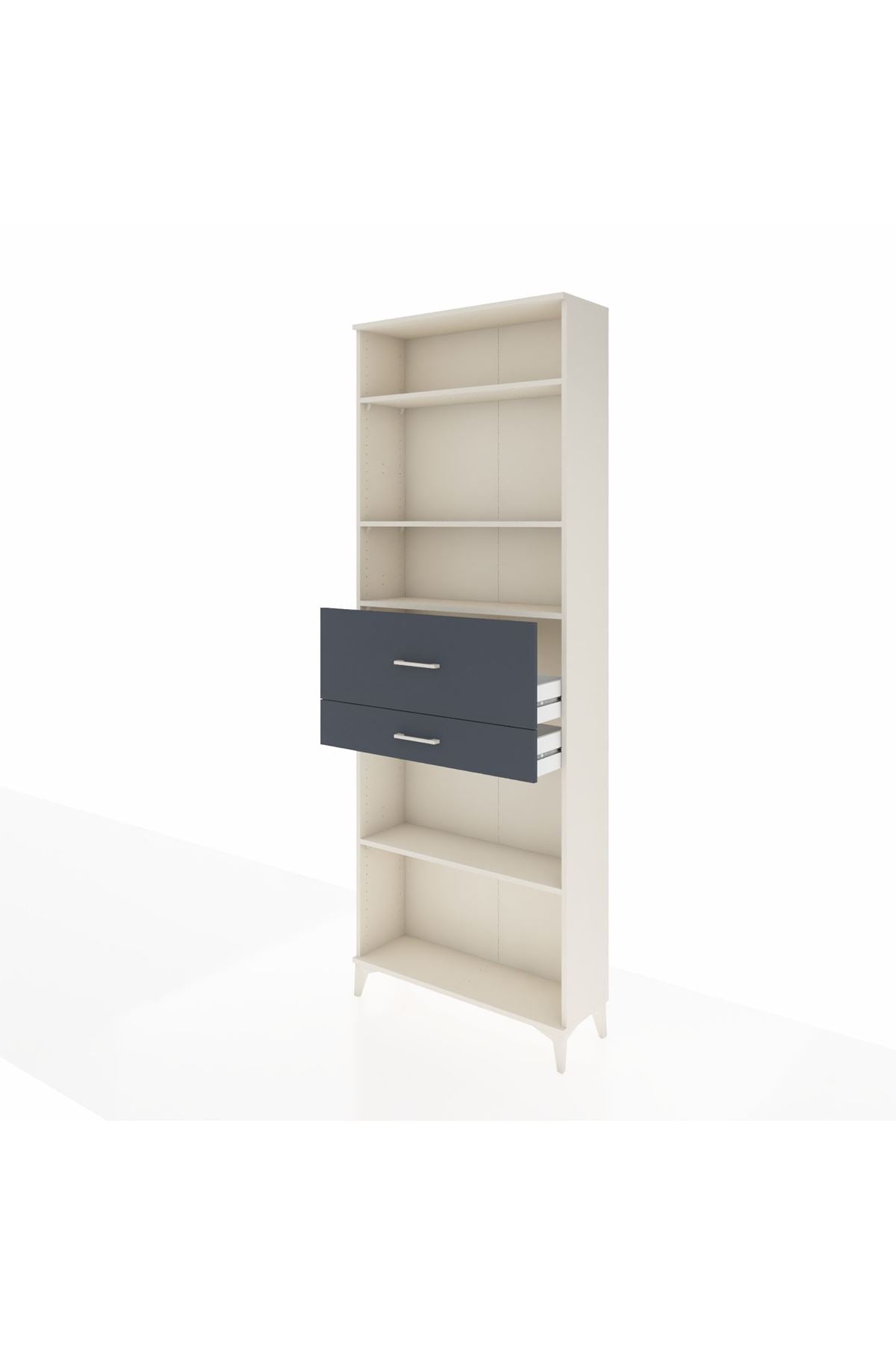 Arges Dolap 4 Raflı 2 Çekmeceli 88x30x243 - S33M112V2A