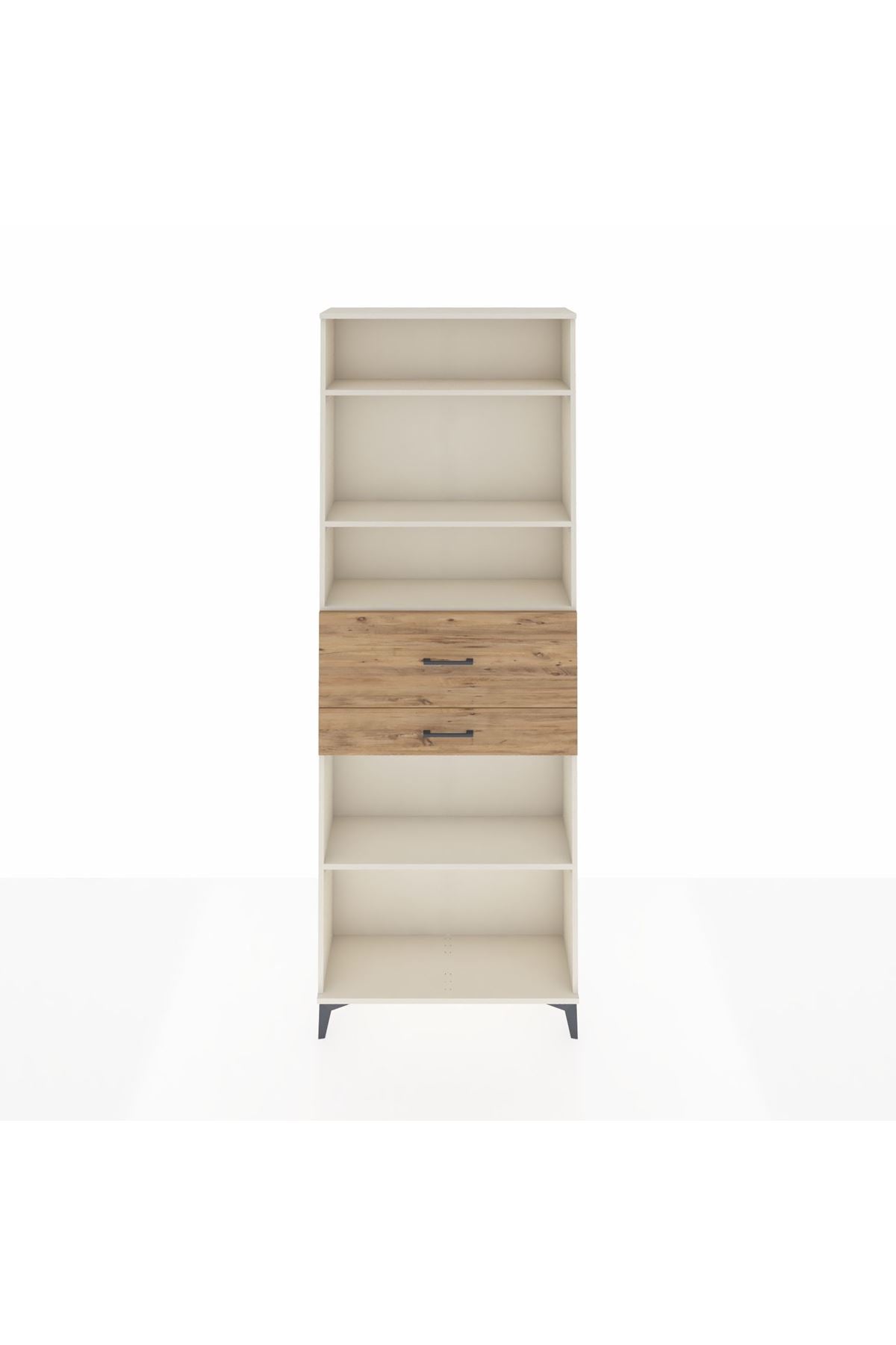 Arges Dolap 4 Raflı 2 Çekmeceli 88x30x243 - S33M112V3A