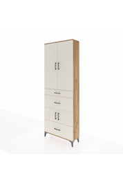 Arges Dolap 4 Raflı 3 Çekmeceli 4 Kapaklı 88x30x243 - S33M149V7A