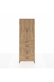 Arges Dolap 4 Raflı 3 Çekmeceli 4 Kapaklı 88x30x243 - S33M149V9A