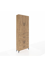 Arges Dolap 4 Raflı 3 Çekmeceli 4 Kapaklı 88x30x243 - S33M149V9A
