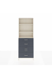 Arges Dolap 4 Raflı 3 Çekmeceli 2 Kapaklı 88x30x243 - S33M150V2A
