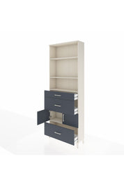 Arges Dolap 4 Raflı 3 Çekmeceli 2 Kapaklı 88x30x243 - S33M150V2A
