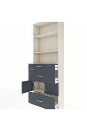 Arges Dolap 4 Raflı 3 Çekmeceli 2 Kapaklı 88x30x243 - S33M150V2A