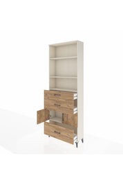 Arges Dolap 4 Raflı 3 Çekmeceli 2 Kapaklı 88x30x243 - S33M150V3A