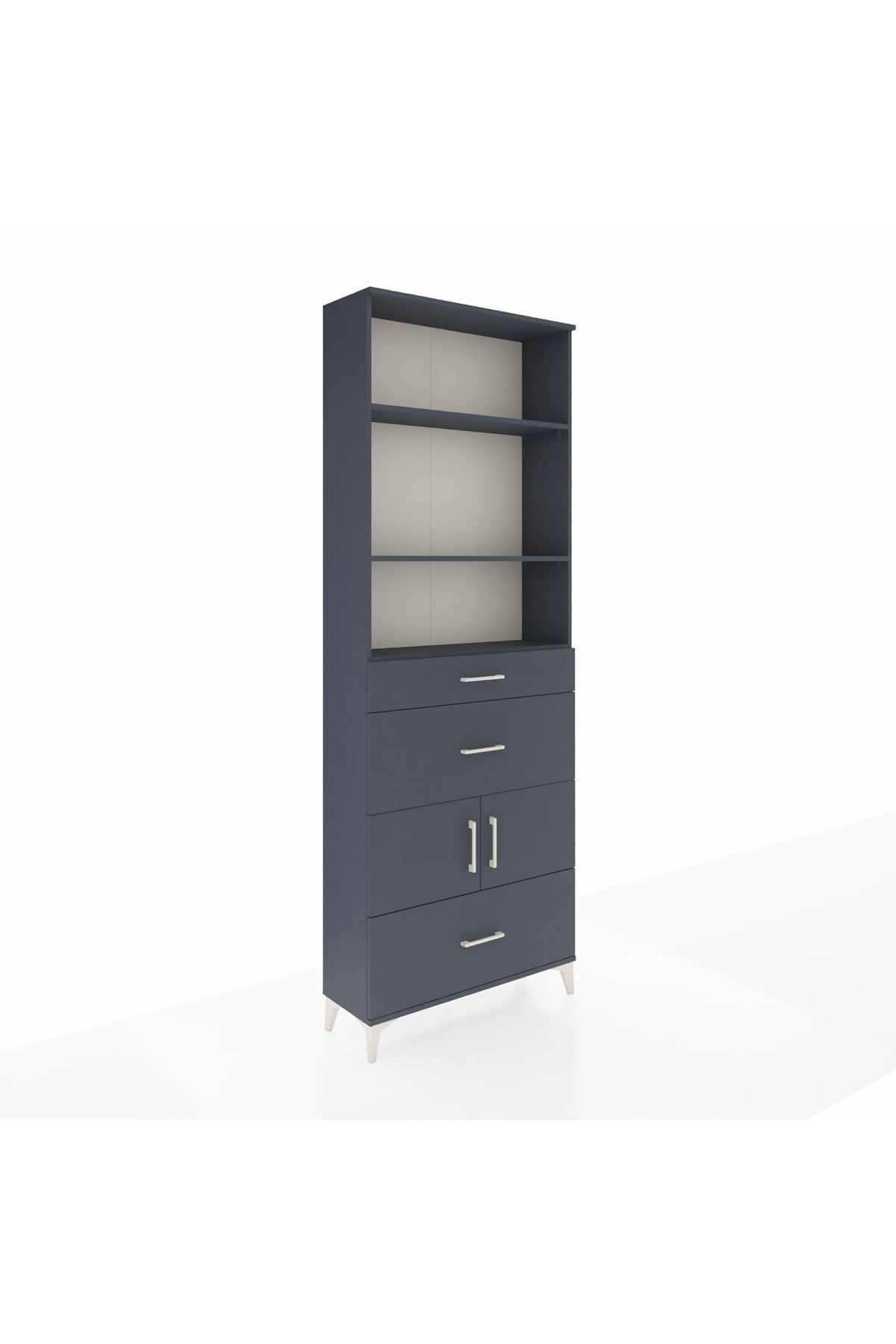 Arges Dolap 4 Raflı 3 Çekmeceli 2 Kapaklı 88x30x243 - S33M150V5A