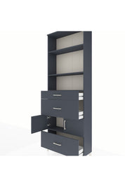 Arges Dolap 4 Raflı 3 Çekmeceli 2 Kapaklı 88x30x243 - S33M150V5A