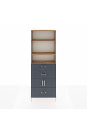 Arges Dolap 4 Raflı 3 Çekmeceli 2 Kapaklı 88x30x243 - S33M150V8A