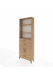 Arges Dolap 4 Raflı 3 Çekmeceli 2 Kapaklı 88x30x243 - S33M150V9A