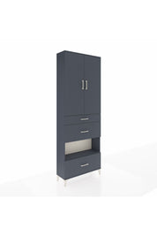 Arges Dolap 4 Raflı 3 Çekmeceli 2 Kapaklı 88x30x243 - S33M151V5A