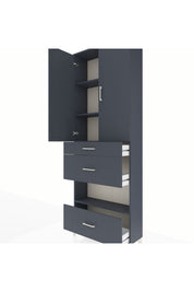 Arges Dolap 4 Raflı 3 Çekmeceli 2 Kapaklı 88x30x243 - S33M151V5A