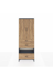 Arges Dolap 4 Raflı 3 Çekmeceli 2 Kapaklı 88x30x243 - S33M151V6A
