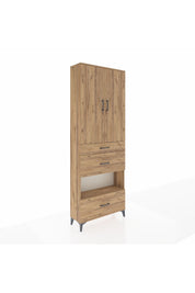 Arges Dolap 4 Raflı 3 Çekmeceli 2 Kapaklı 88x30x243 - S33M151V9A