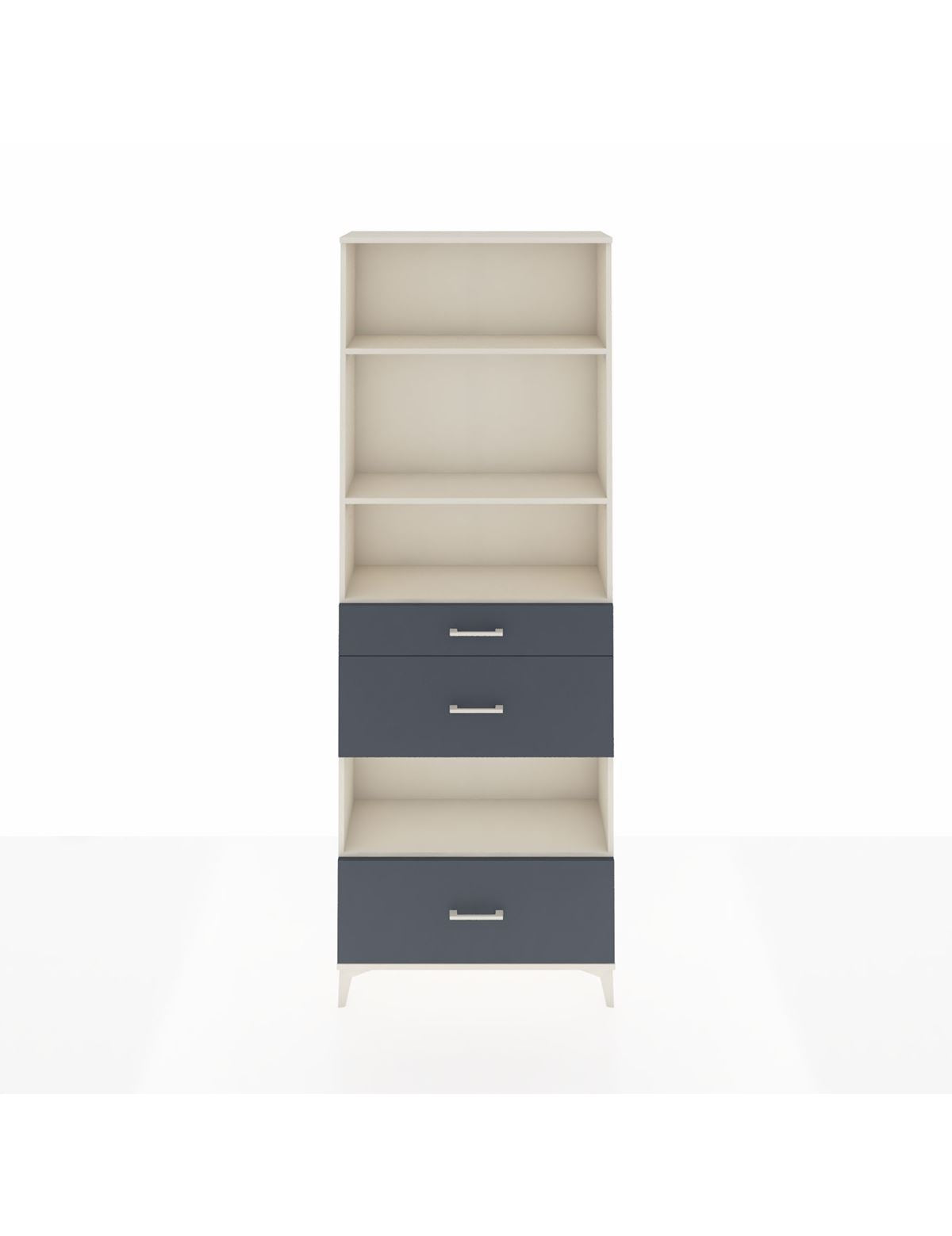 Arges Dolap 4 Raflı 3 Çekmeceli 88x30x243 - S33M152V2A