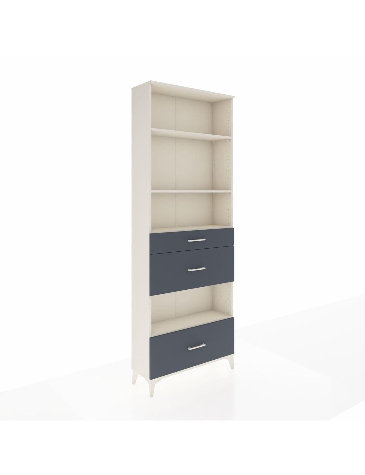 Arges Dolap 4 Raflı 3 Çekmeceli 88x30x243 - S33M152V2A