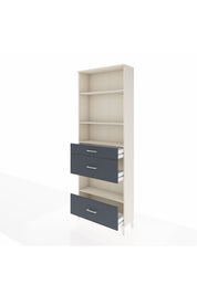 Arges Dolap 4 Raflı 3 Çekmeceli 88x30x243 - S33M152V2A