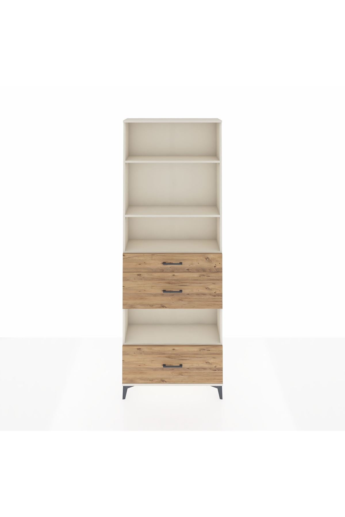Arges Dolap 4 Raflı 3 Çekmeceli 88x30x243 - S33M152V3A