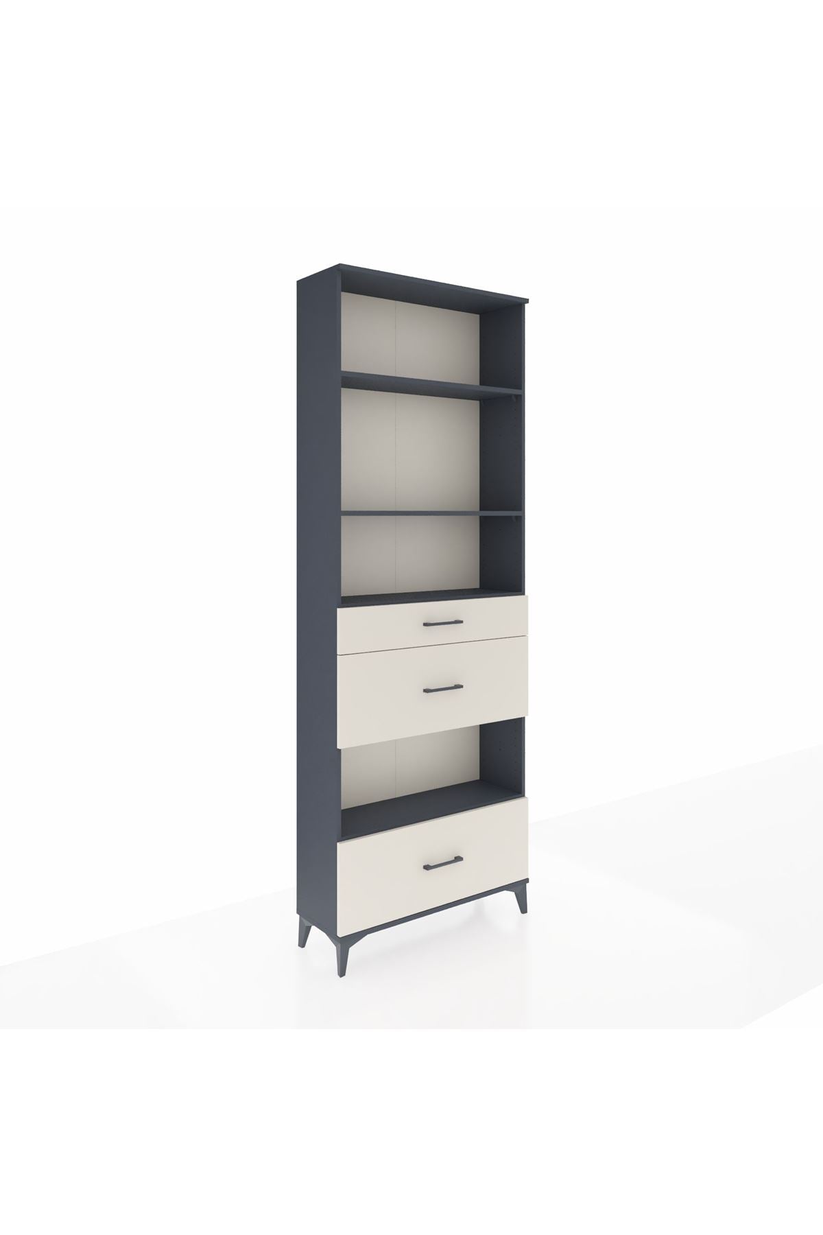 Arges Dolap 4 Raflı 3 Çekmeceli 88x30x243 - S33M152V4A