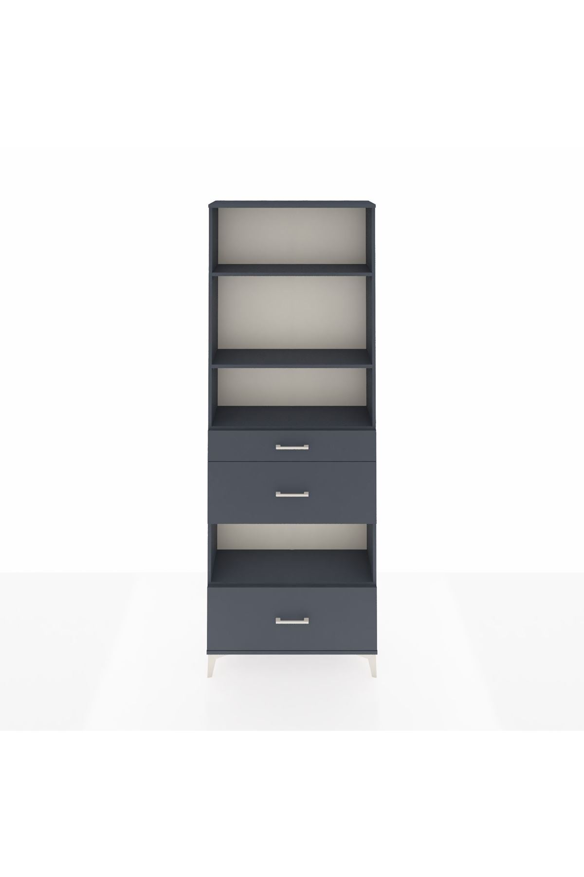 Arges Dolap 4 Raflı 3 Çekmeceli 88x30x243 - S33M152V5A
