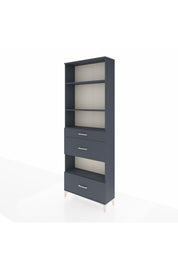 Arges Dolap 4 Raflı 3 Çekmeceli 88x30x243 - S33M152V5A