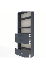 Arges Dolap 4 Raflı 3 Çekmeceli 88x30x243 - S33M152V5A