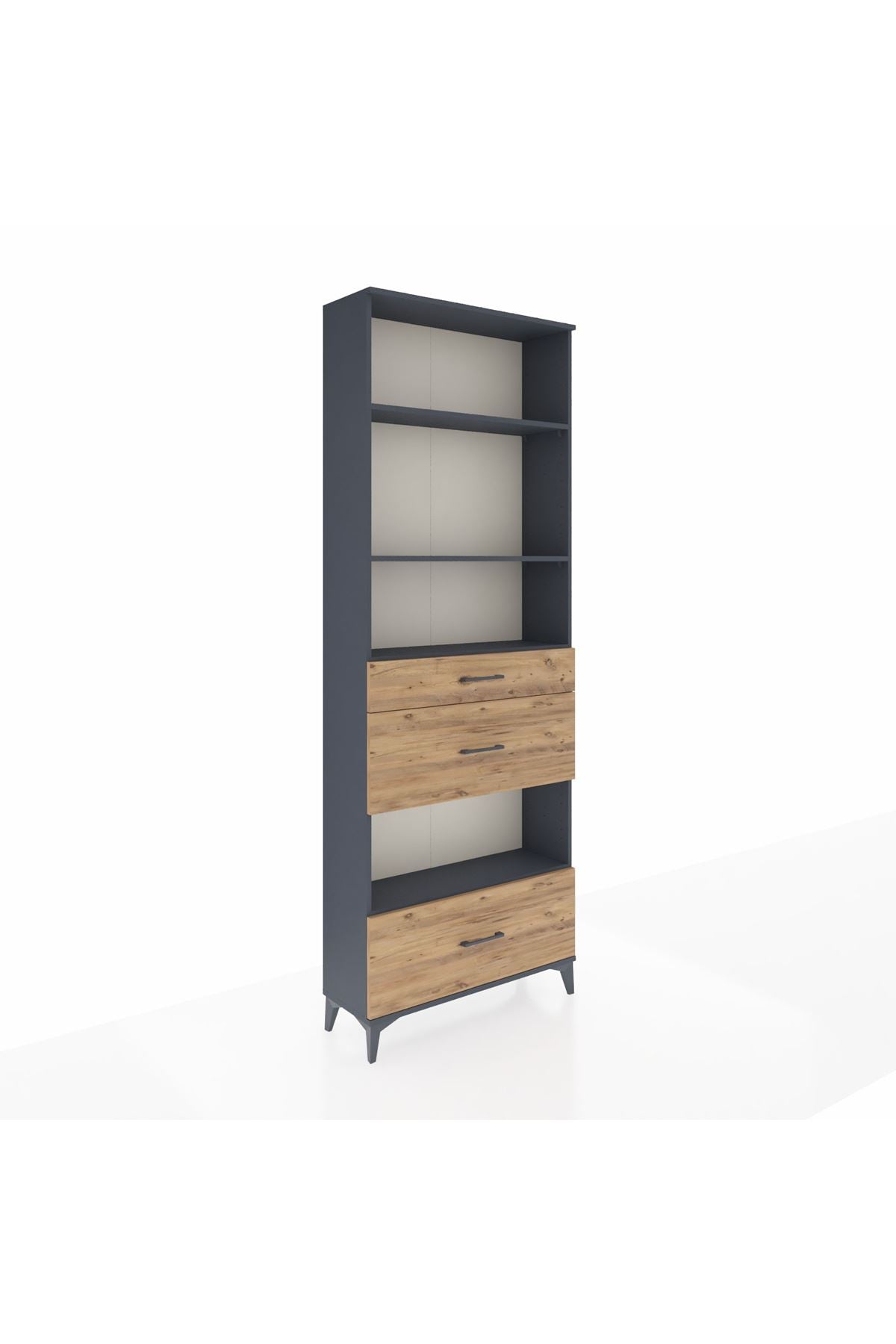Arges Dolap 4 Raflı 3 Çekmeceli 88x30x243 - S33M152V6A