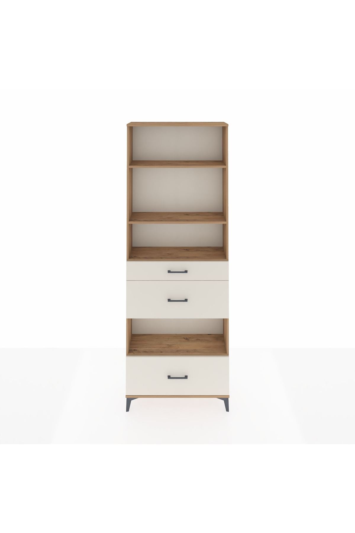 Arges Dolap 4 Raflı 3 Çekmeceli 88x30x243 - S33M152V7A