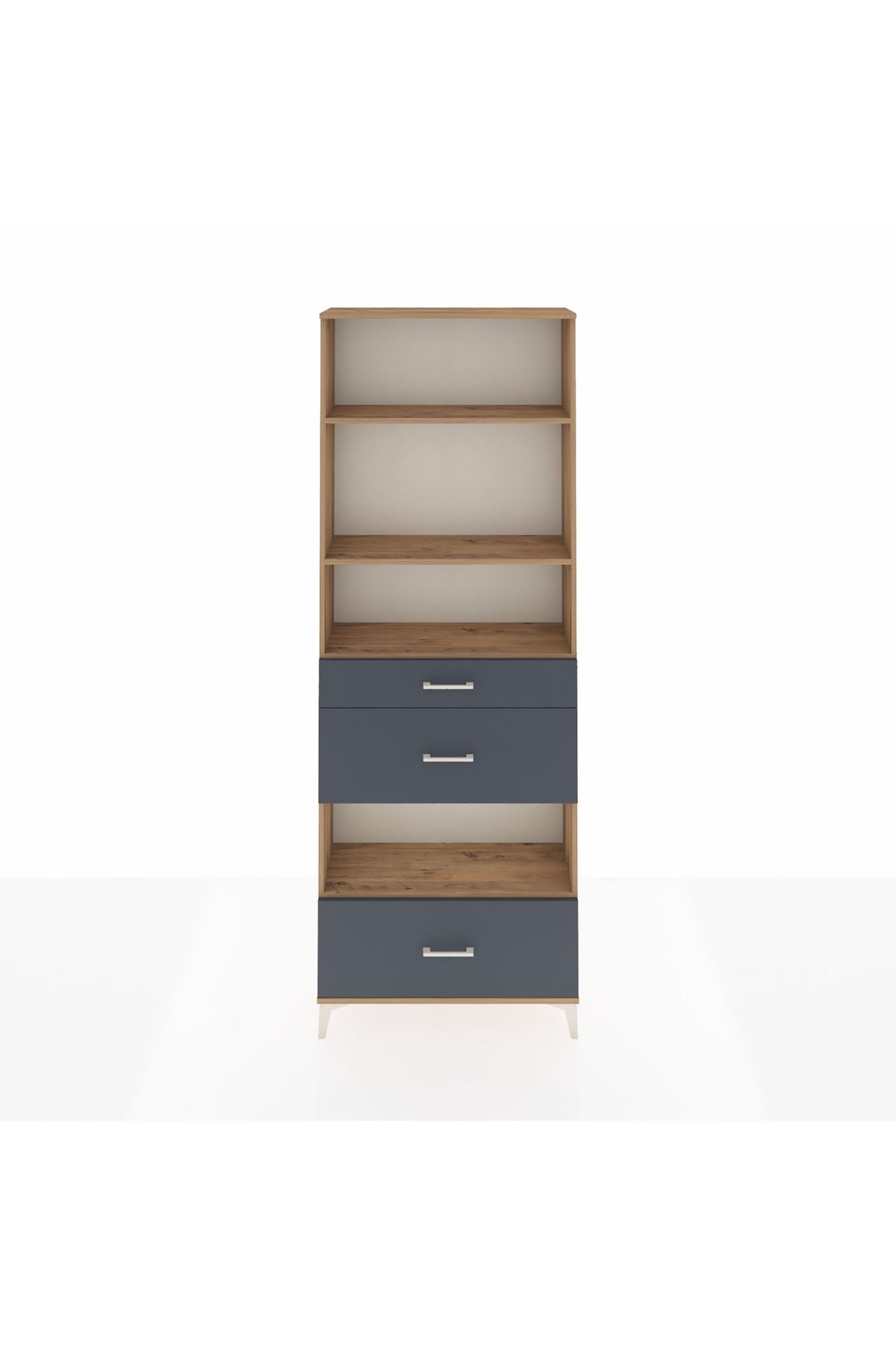 Arges Dolap 4 Raflı 3 Çekmeceli 88x30x243 - S33M152V8A