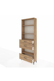 Arges Dolap 4 Raflı 3 Çekmeceli 88x30x243 - S33M152V9A