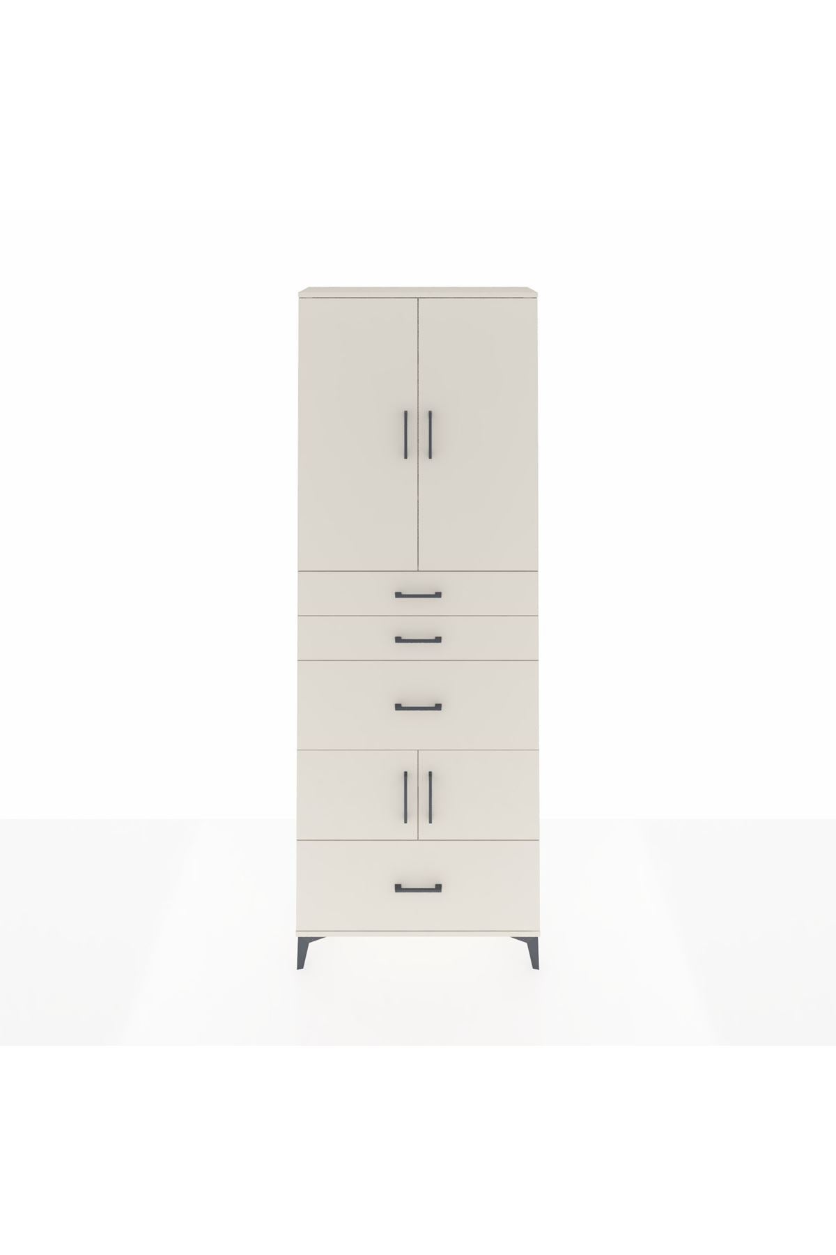 Arges Dolap 4 Raflı 4 Çekmeceli 4 Kapaklı 88x30x243 - S33M153V1A