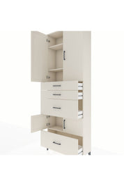 Arges Dolap 4 Raflı 4 Çekmeceli 4 Kapaklı 88x30x243 - S33M153V1A