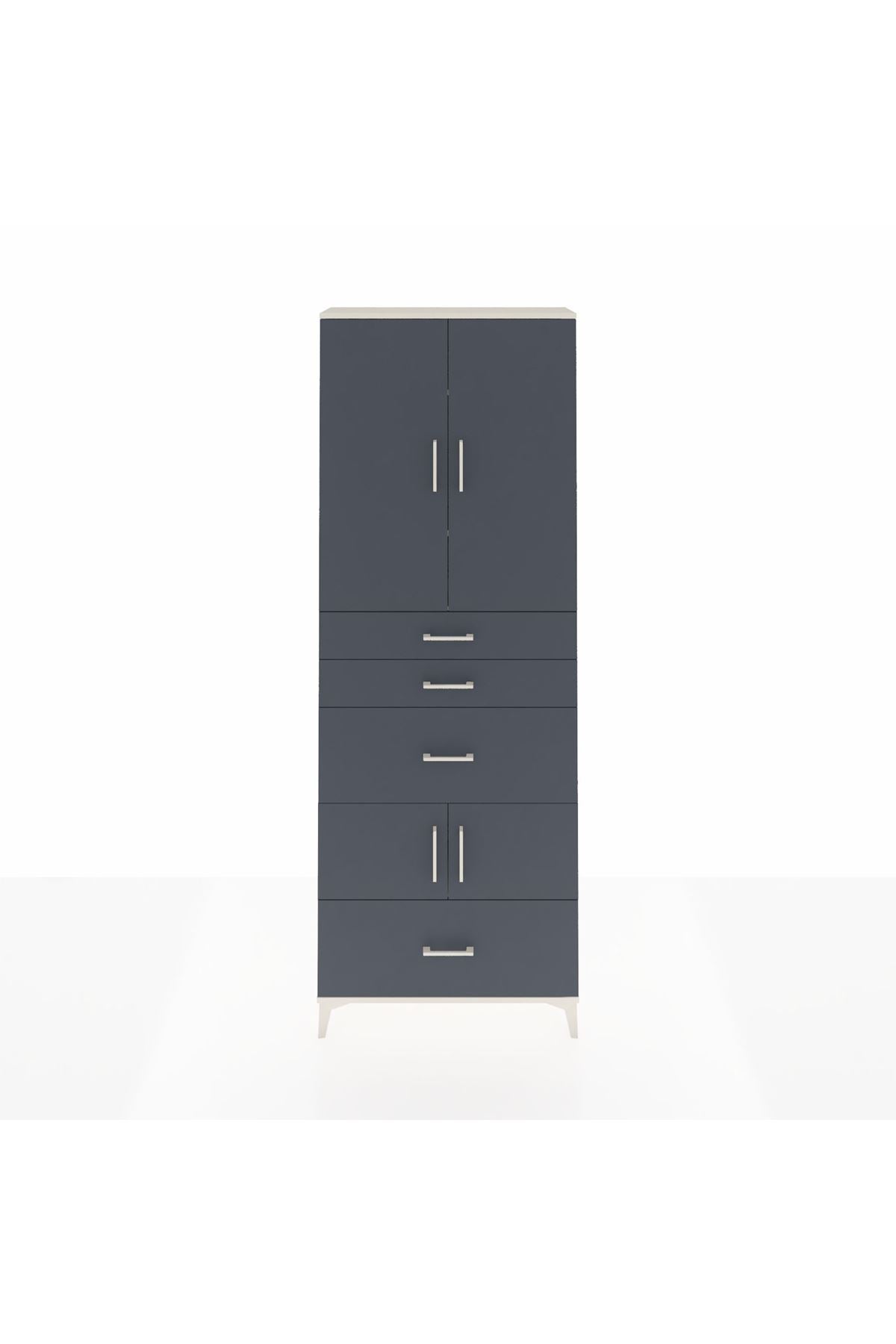 Arges Dolap 4 Raflı 4 Çekmeceli 4 Kapaklı 88x30x243 - S33M153V2A