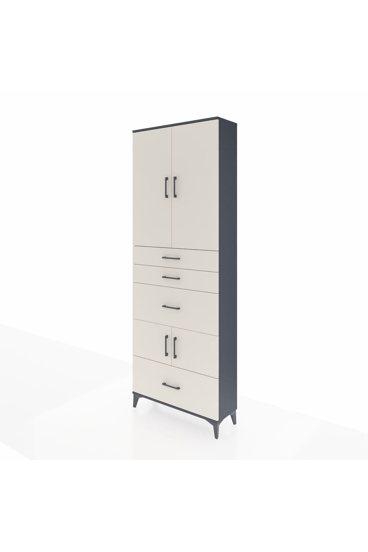 Arges Dolap 4 Raflı 4 Çekmeceli 4 Kapaklı 88x30x243 - S33M153V4A